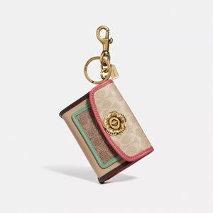 Coach Parker bag charm in colorblock